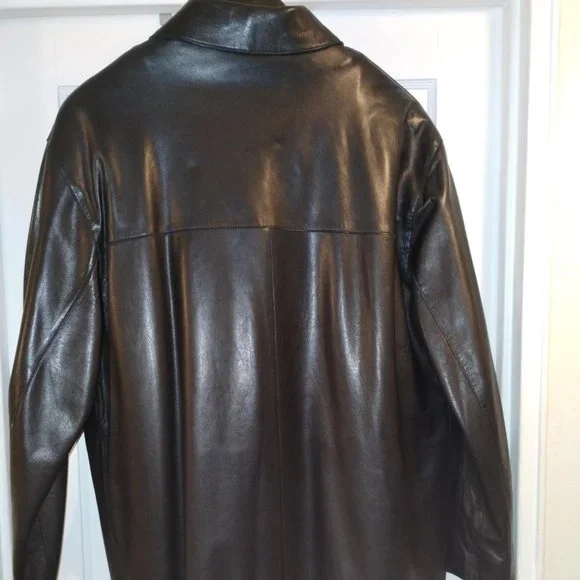 Andrew Marc - 3/4 length leather Jacket Size L - Picture 9 of 9